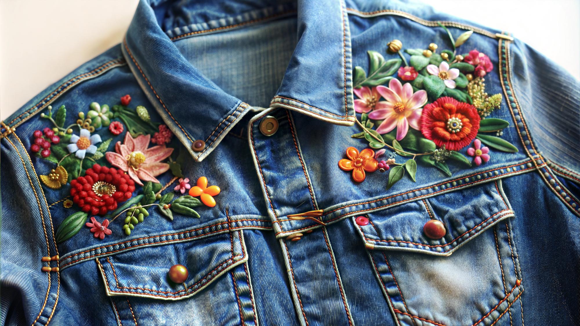 Applicazione su tessuto denim